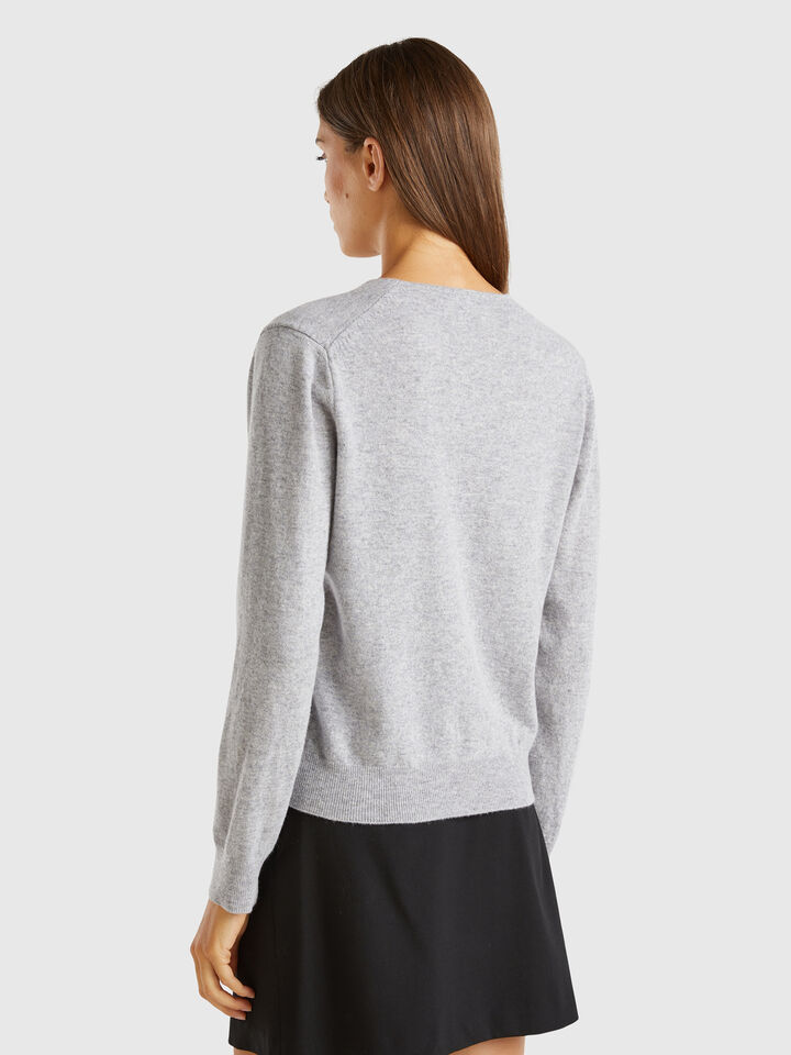 V NECK SWEATER L/S Women image number 2
